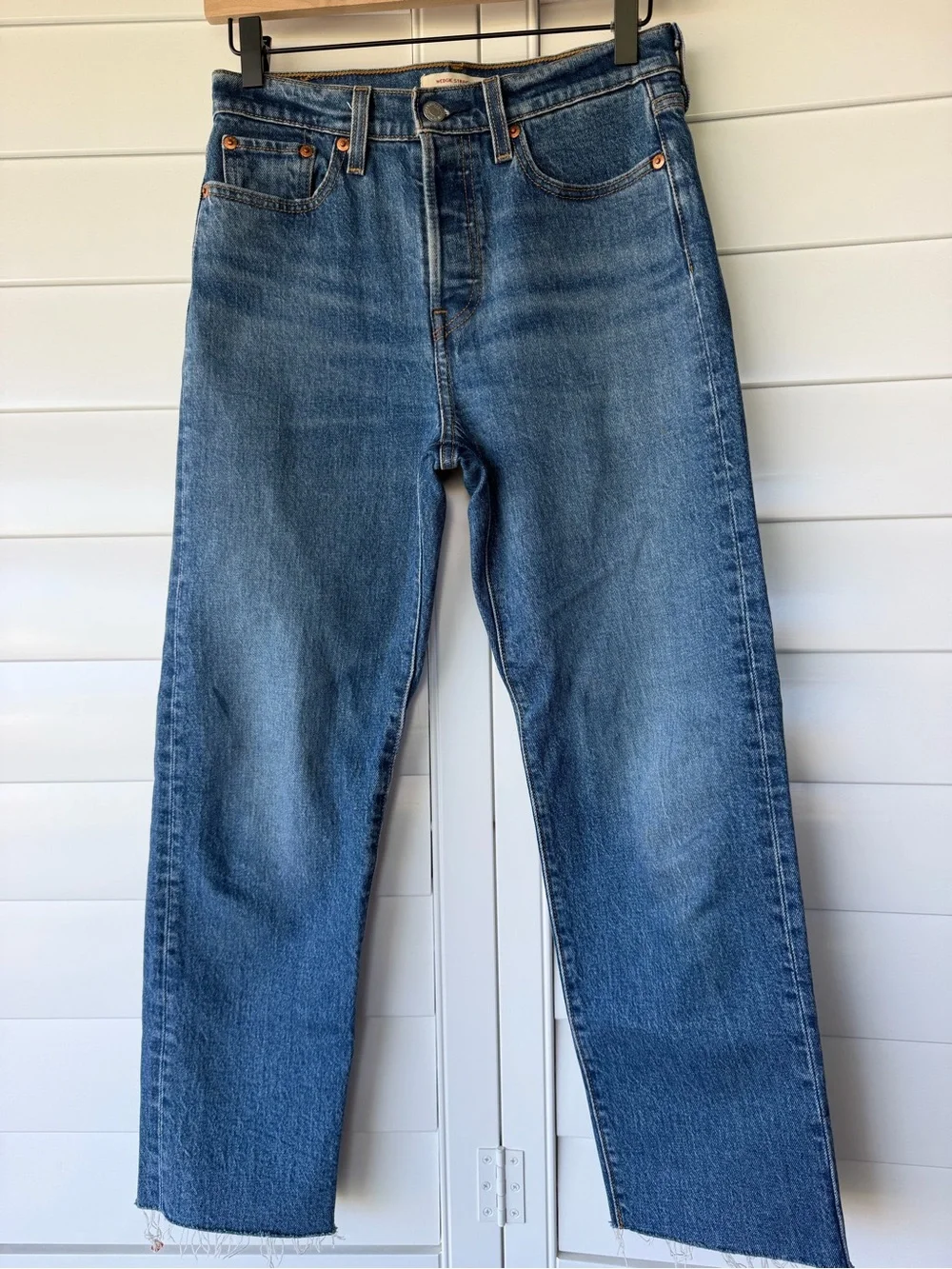 Levi's Women's Blue Straight-Leg Jeans